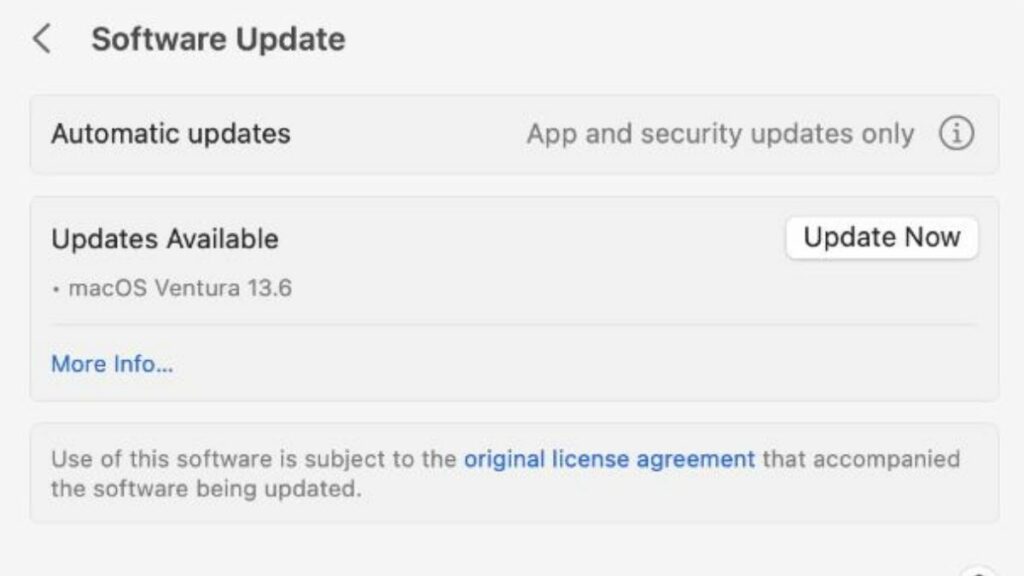 Update iOS or macOS on Apple Devices