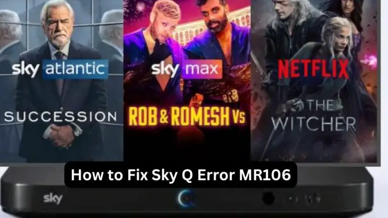 How to Fix Sky Q Error MR106
