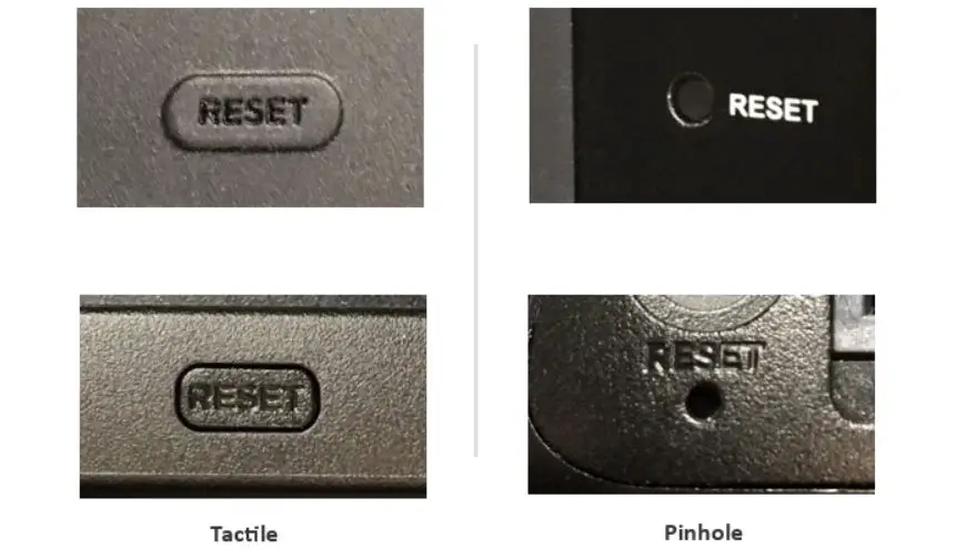 Reset Buttons of Hisense TV